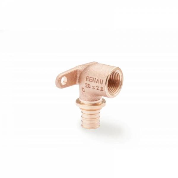 Водорозетка для PE-X бронза Дн 16х1/2" ВР L=42мм короткая RAUTITAN RX Rehau 13660991008 (13660991001) Ду 16 мм