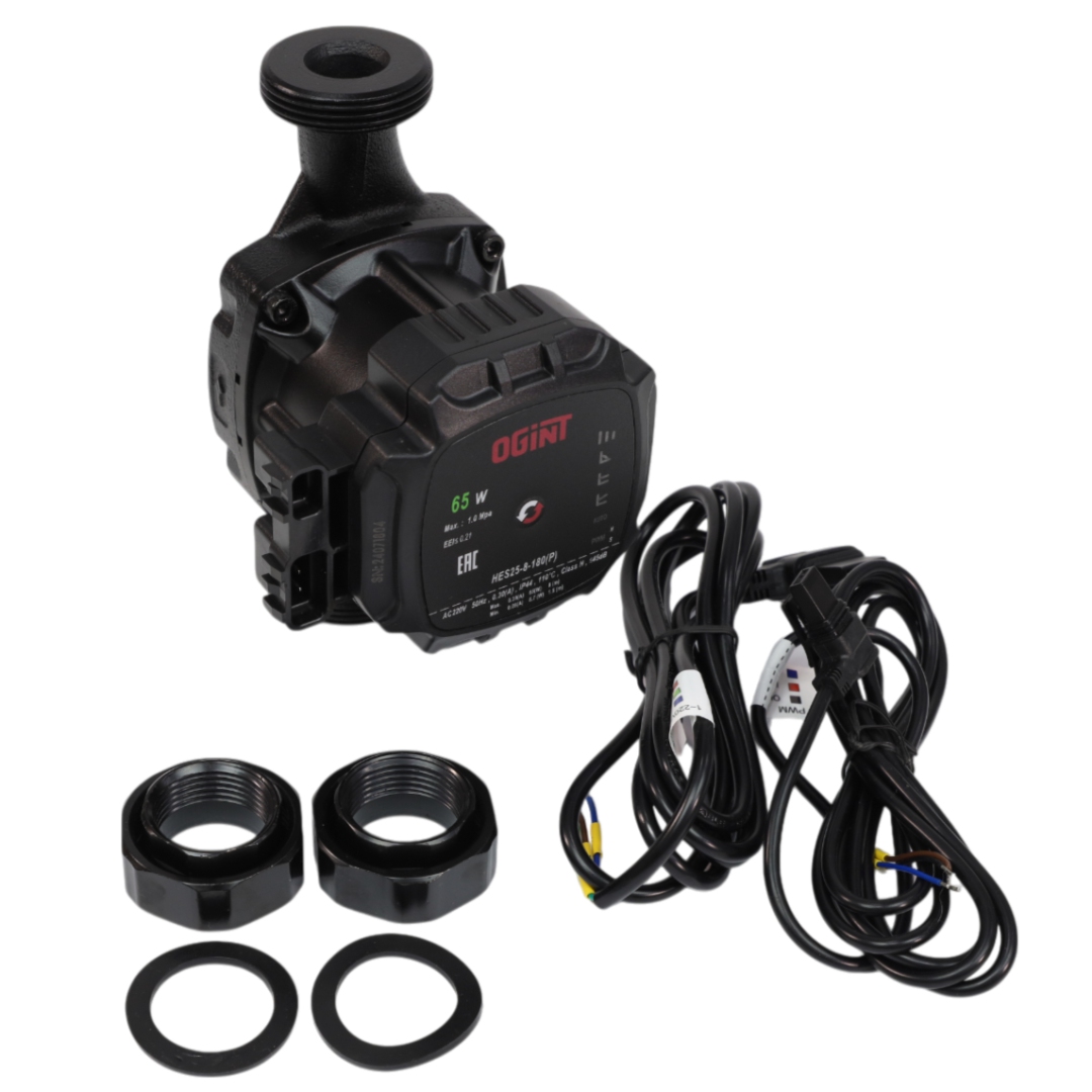 Насос циркуляционный с мокрым ротором HES25-8-180(P) PN10 1х220-240В/50 Гц Ogint 215-3651