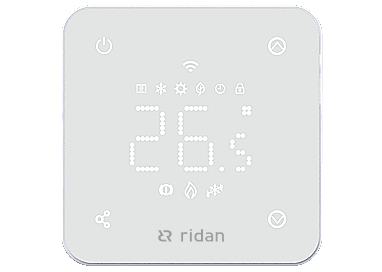 Ридан 088L1142R — Электронный комнатный термостат RSmart-FW с Wi-Fi подключением 230V, белый
