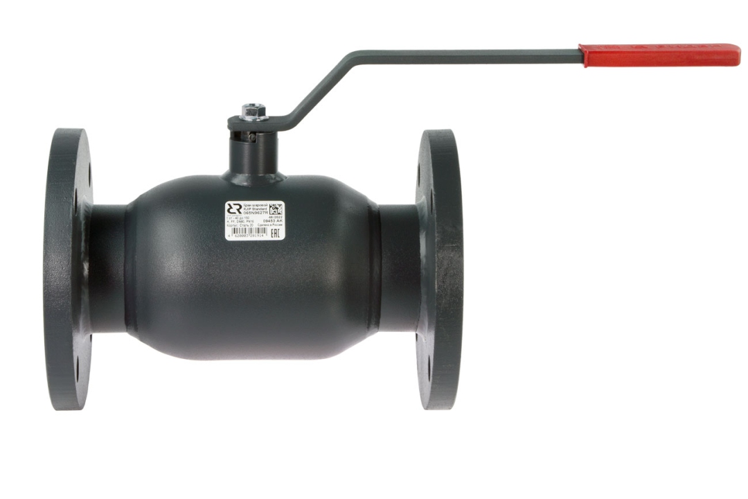 Ридан RJIP Standard 065N9628R — Кран шаровой FF DN100 PN16 (фланцевый, с рукояткой, стандартный проход) Ду 100 мм