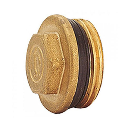 Пробка латунь 3/4" НР с герметичной прокладкой для коллектора R592D Giacomini R592DY004 040-0173