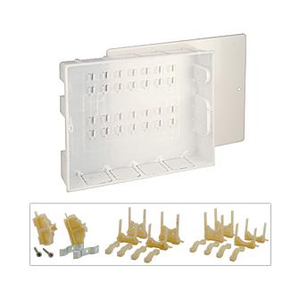 Шкаф коллекторный встраиваемый пластик ШРВ R595 520х90х300мм Giacomini R595BY001 040-2876