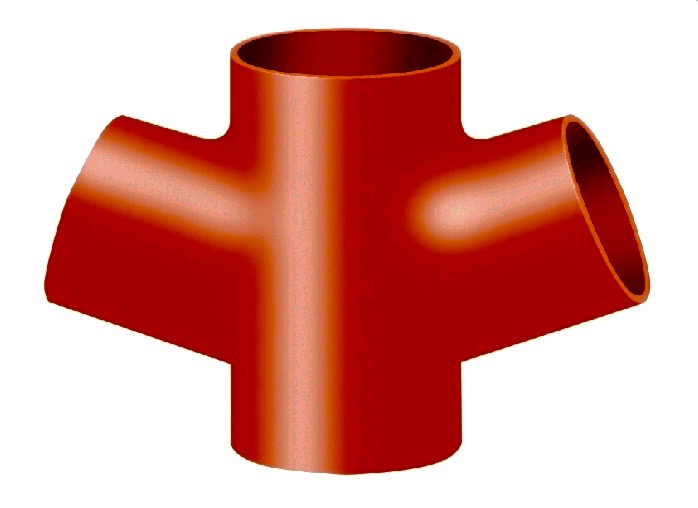 Duker Крестовина чугунная SML 100х100х100/70 град 663864