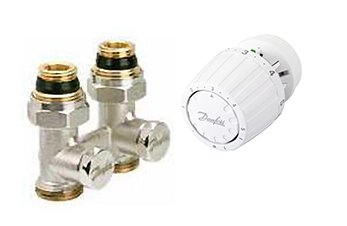 Комплект для радиаторов Danfoss RLV-KS/RA 2994 013G2131 Ду G ¾ A; G ½ A мм