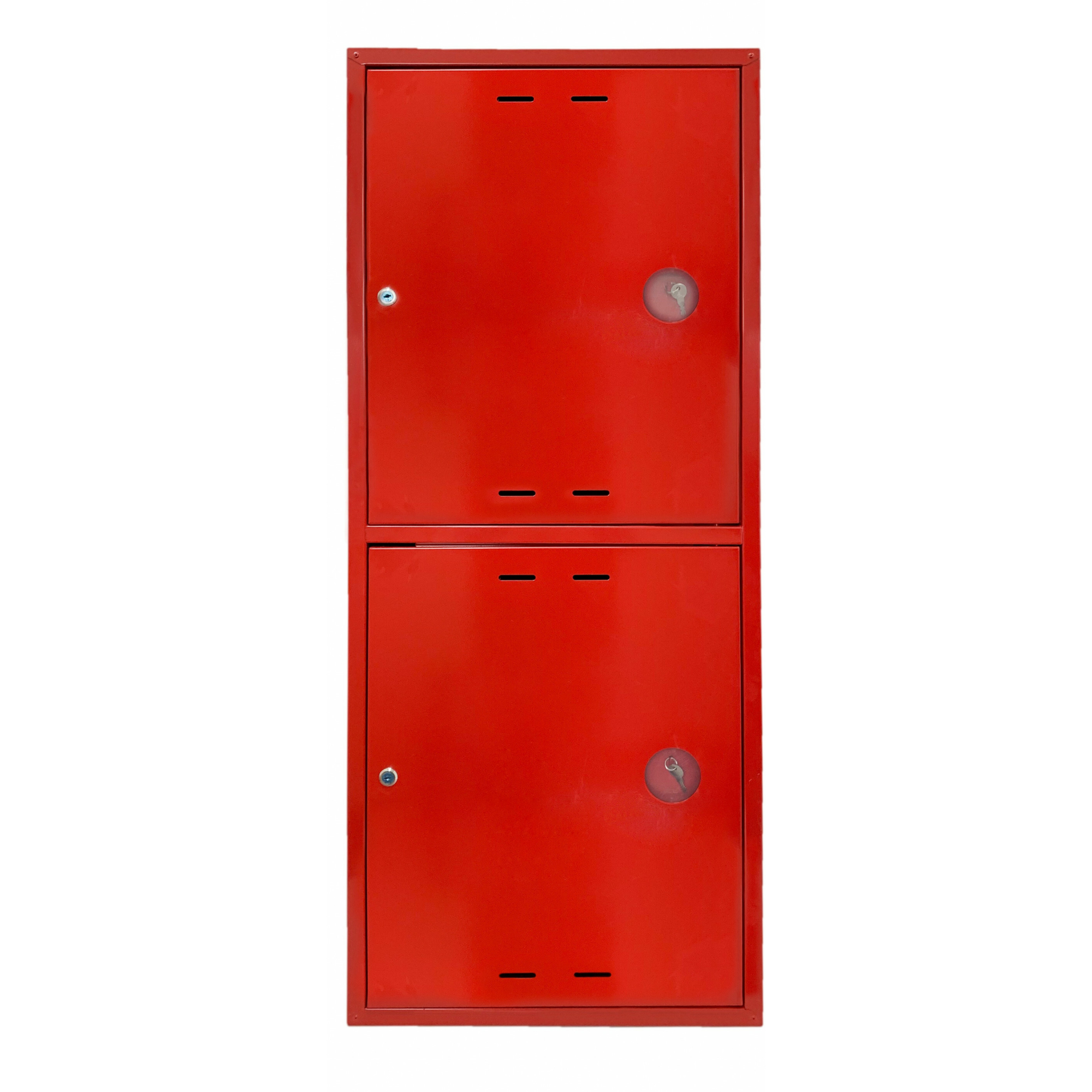 Шкаф пожарный навесной закрытый ШПК 320 НЗК универсальный с замком 1265х520х230 красный ФАЭКС 016-1498