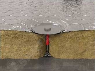 Штифт омедненный стальной CD/PWP 2,7 ISOL 2,7х100мм под приварку в/к шайба d=30мм 400 шт. ROCKWOOL 186944