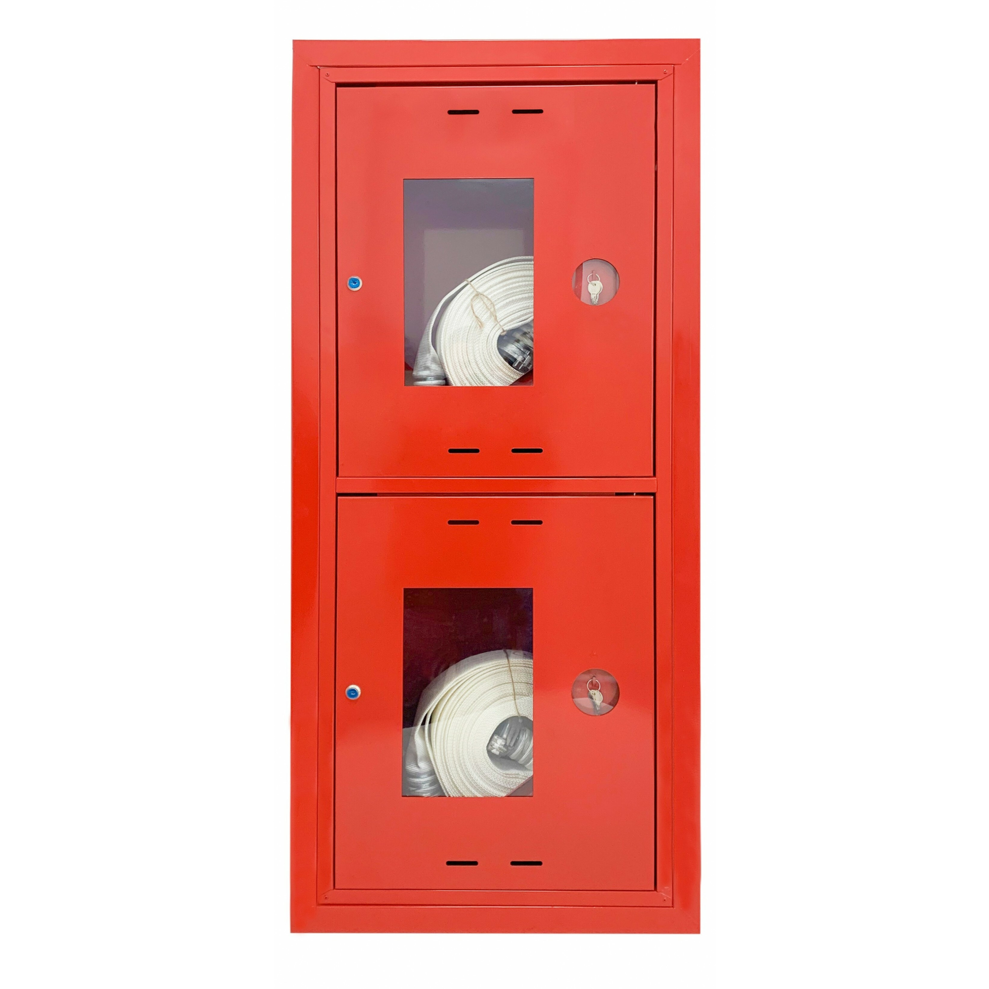 Шкаф пожарный встроенный открытый ШПК 320-21 ВОК с замком 1345х600х230 красный ФАЭКС 016-1539