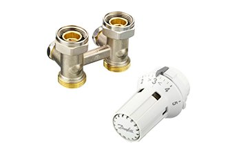 Комплект для радиаторов Danfoss RLV-KS/RAW-K 013G2136 Ду G ¾ A; G ¾ A мм