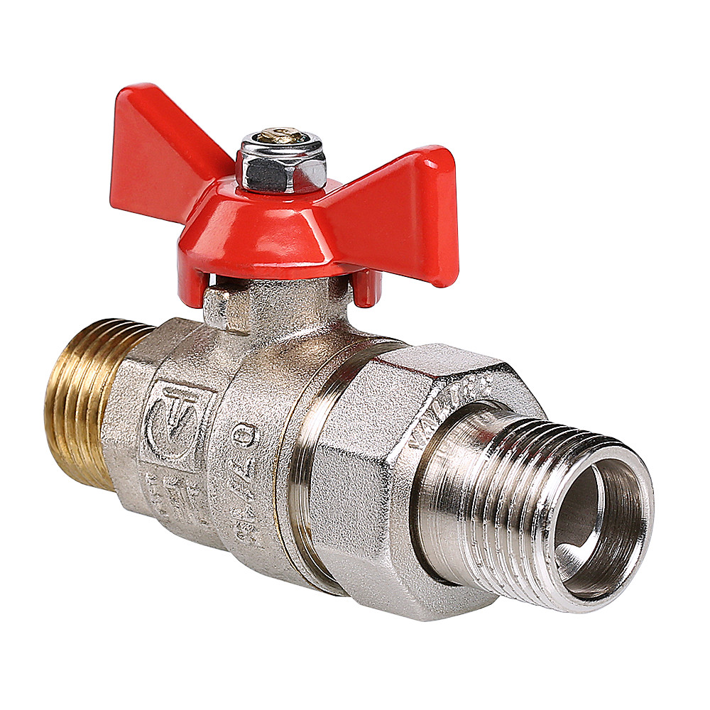 Кран шаровой VALTEC BASE с полусгоном и наружной резьбой VT.226.N.05