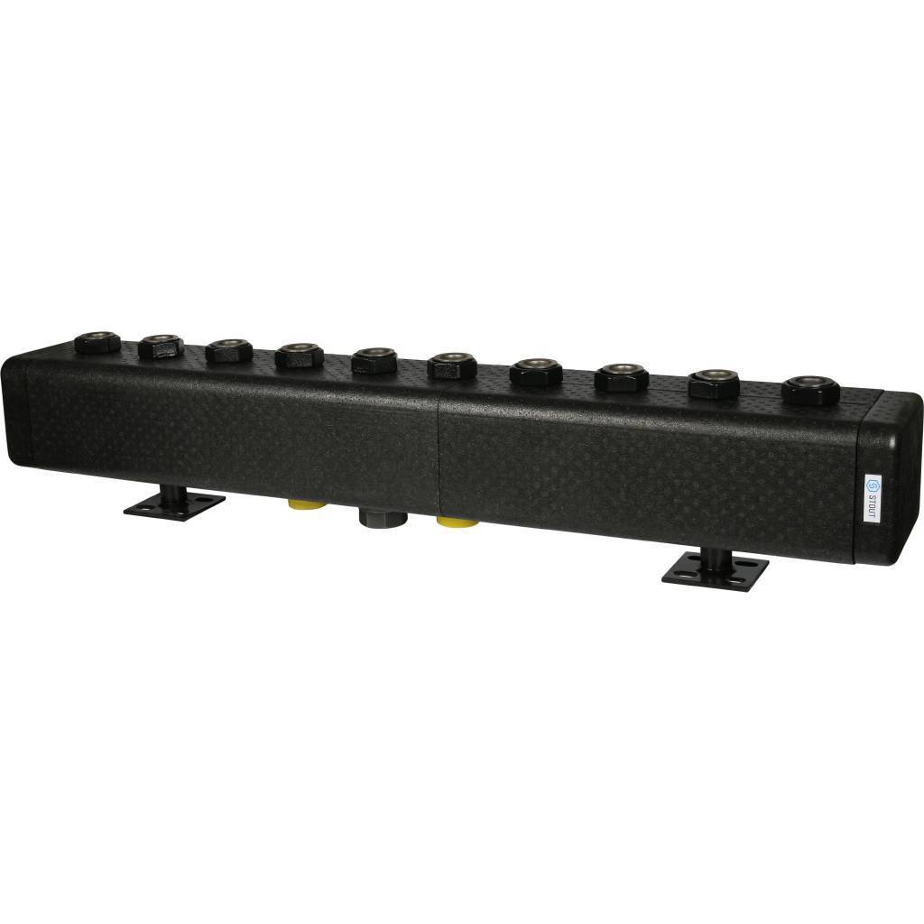 STOUT SDG-0016 Стальной распределительный коллектор 5 отопительных контуров. В теплоизоляции DN 32 SDG-0016-005005