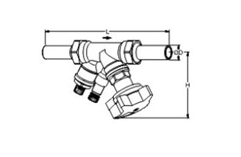 Балансировочный клапан STAD Tour Andersson TA с гладким патрубком и без дренажа Ду 10/09,15/14, 20, 25, 32, 40, 50. мм