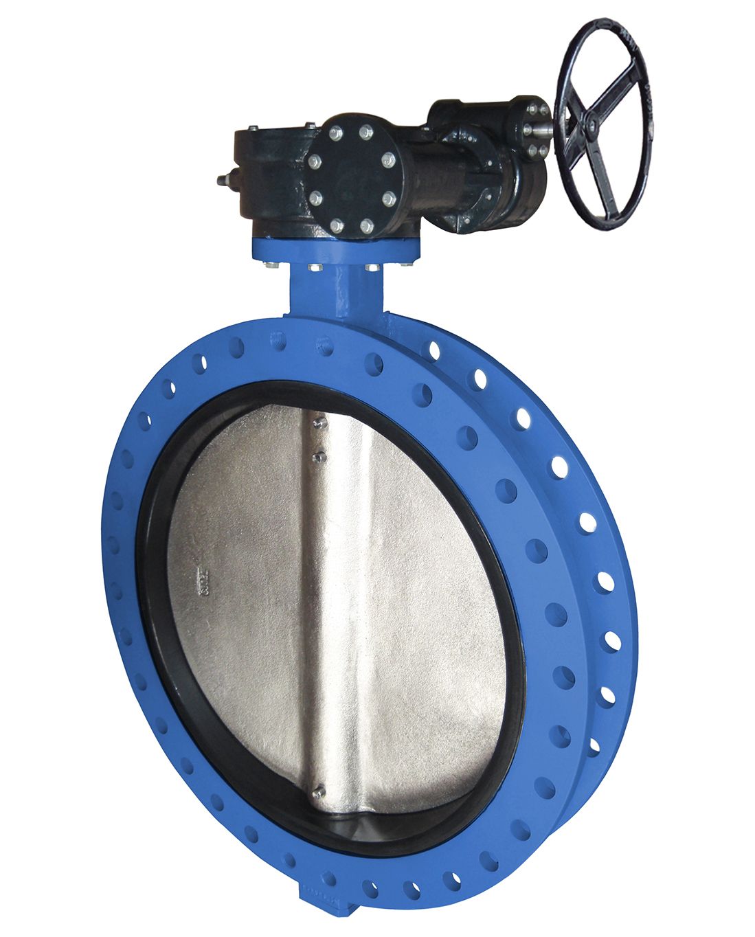 Затвор дисковый поворотный чугун VPE4548-08EP Ду 350 Ру16 межфл с редуктором диск чугун манжета EPDM Tecofi VPE4548-08EP0350 Ду 350 мм