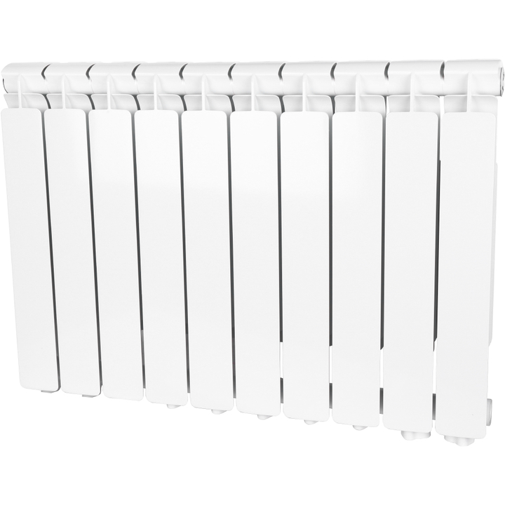 STOUT Bravo 500 10 секции радиатор алюминиевый нижнее правое подключение (белый RAL 9010) SRB-0310-050004