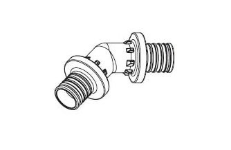 Угольник RAUTITAN PX 45°
