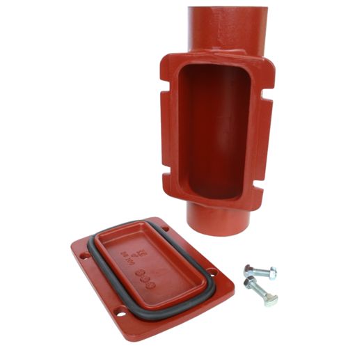 Ревизия чугун SML Ду 125 с прямоугольной крышкой б/растр FP PREIS 10128 Ду Ду 125 мм