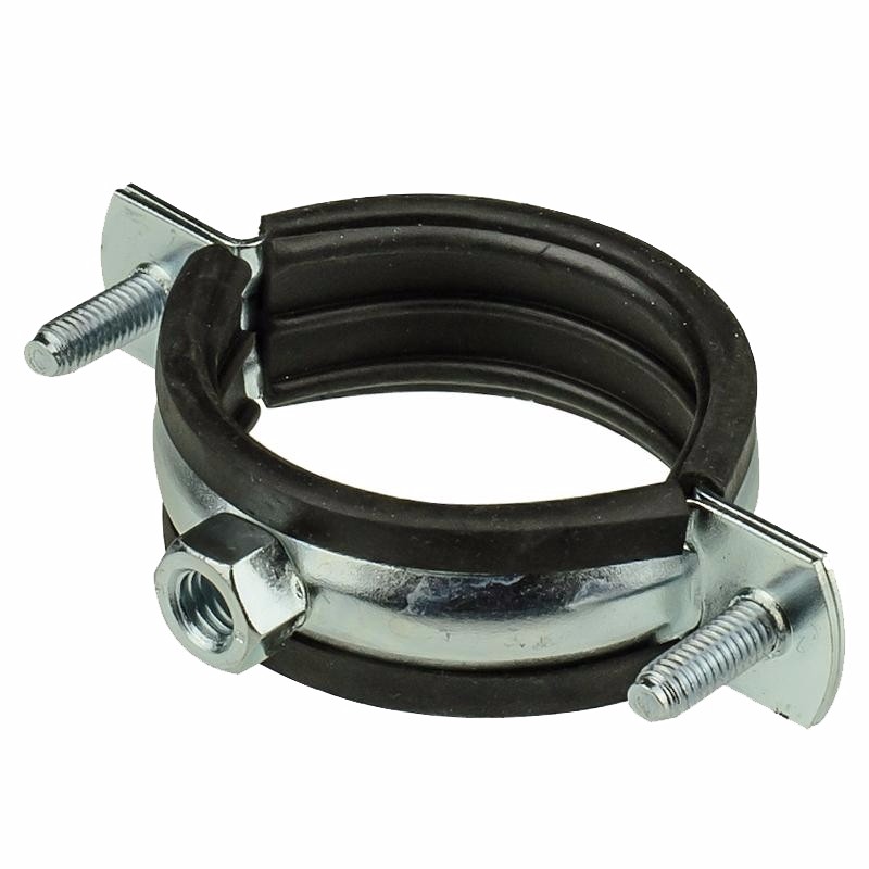 Хомут крепежный сталь оц с резиновой прокладкой Дн 16-19 (3/8") М8 б/к Mayer 013-2121