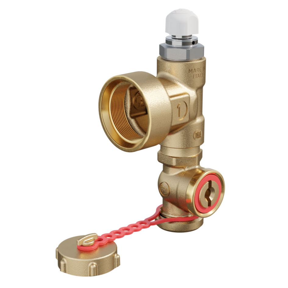 Элемент концевой латунь 1" ВР в/к воздухоотводчик+кран сливной для R583 R554C Giacomini R554CY055 040-5172