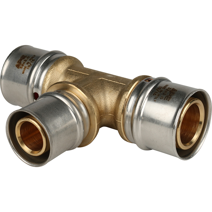 STOUT Тройник переходной 32х26х32 для металлопластиковых труб прессовой SPM-0001-053230