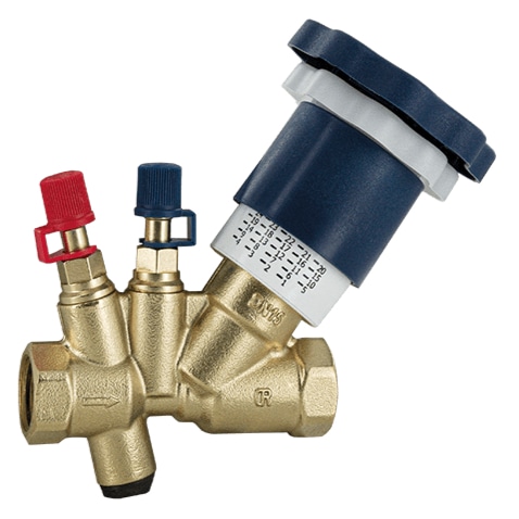 Клапан балансировочный ручной латунь Ду 32 Ру25 Тмакс=110 оС ВР Kvs=18.5м3/ч с измерительными ниппелями OR 0621.033 Ду 32 мм