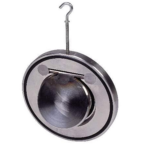 Клапан обратный нерж 1/створ CB6441 Ду 250 Ру16 Тмакс=170 оС межфл тарелка нерж Tecofi CB6441-0250 Ду Ду 250 мм