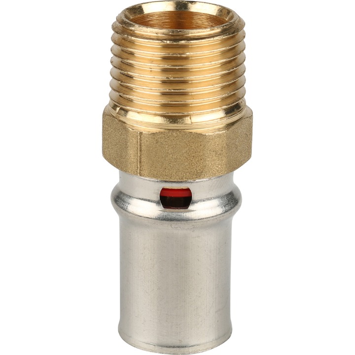 STOUT Переходник с наружной резьбой 1/2"х16 для металлопластиковых труб прессовой SPM-0001-101620