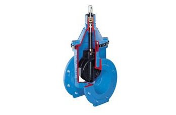 Упругозапирающаяся клиновая задвижка с гладким проходным каналом (для давления PN25) Ду 50 - 300 мм