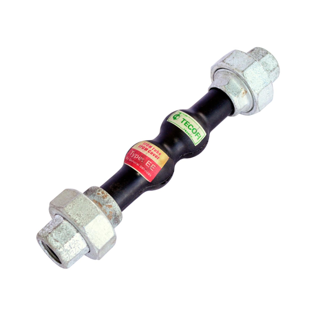 Компенсатор резиновый антивибрационный EPDM DI7140N Ду 40 Ру16 ВР L=200мм Tecofi DI7140N-0040 сжатие/растяжение 22/6 мм 033-0320