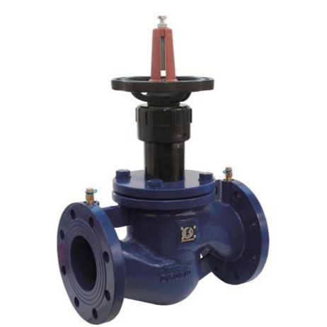 Клапан балансировочный ручной чугун R206BY Ду 100 Ру16 фл Kvs=165м3/ч с измерительными ниппелями Giacomini R206BY210 022-3056 Ду 100 мм