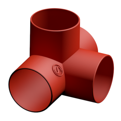 88° Крестовина двухплоскостная S-SML DN 100х80х80 81003