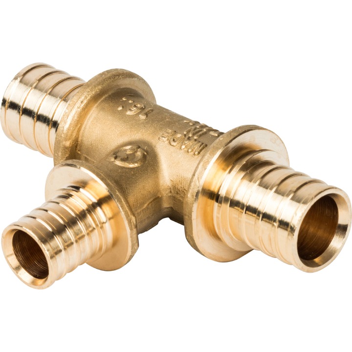 STOUT Тройник переходной 20x16x20 для труб из сшитого полиэтилена аксиальный SPX-0001-001622