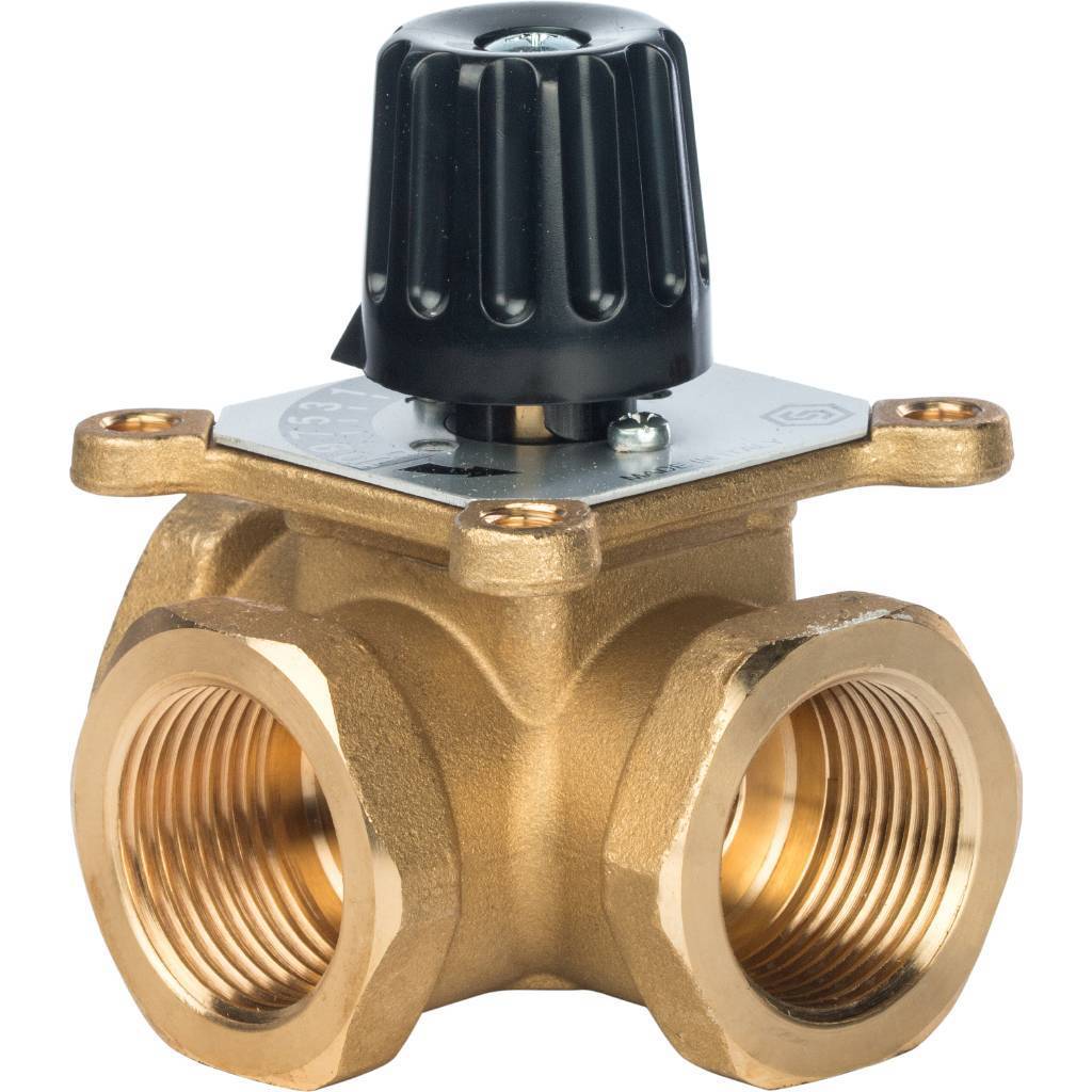 STOUT трехходовой смесительный клапан 1" KVs 12 SVM-0003-012502 Ду 25 мм