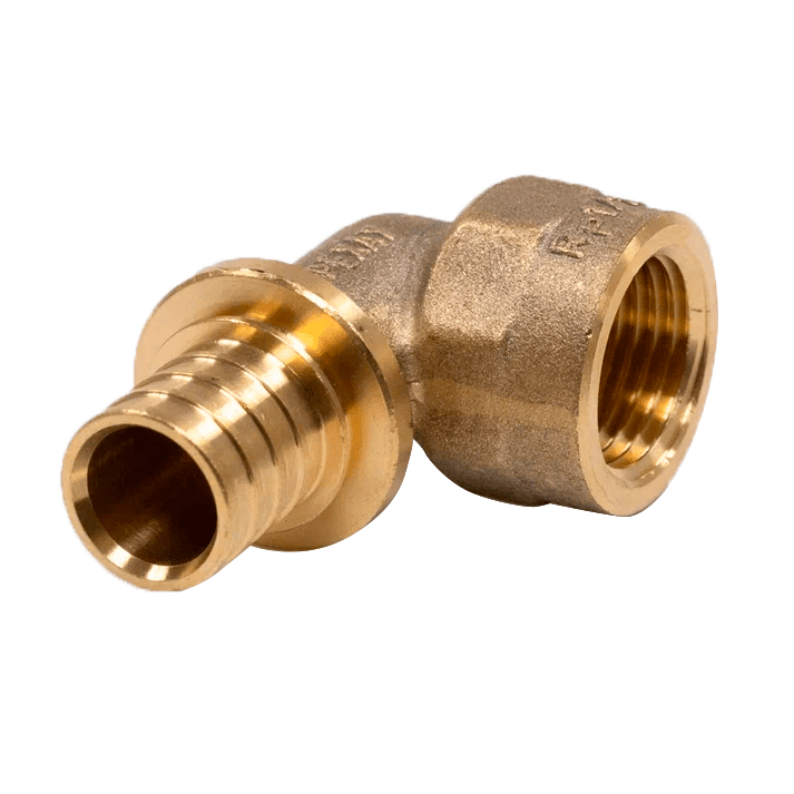 Угольник для PE-X труб аксиальный латунь Дн 20х3/4" ВР MX Рехау 11097151001 129-9553 Ду 20 мм