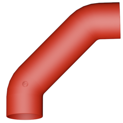 88° Отвод двойной с успокоительным (250 мм) участком S-SML DN 125 20125 Ду 125 мм