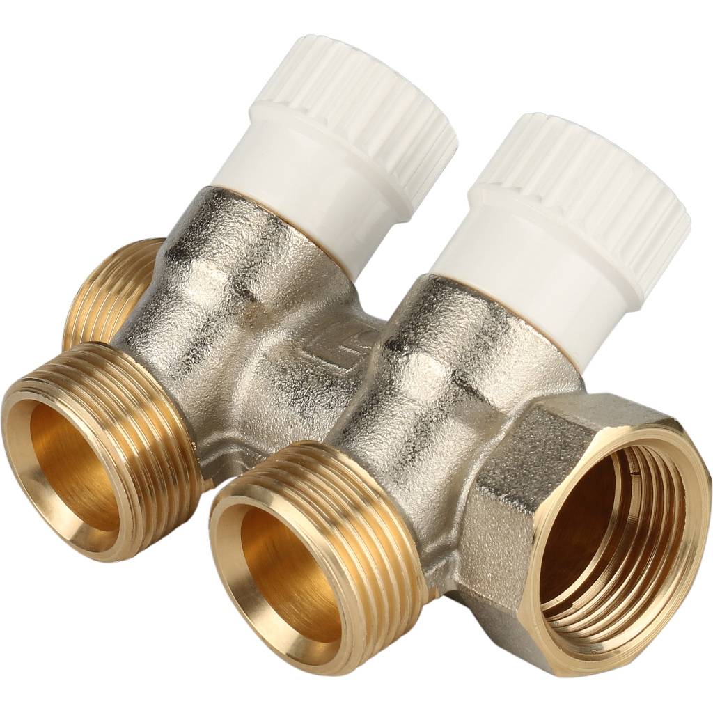 STOUT Коллектор распределительный 3/4", 2 отвода 3/4"ЕК SMB 6851 343402