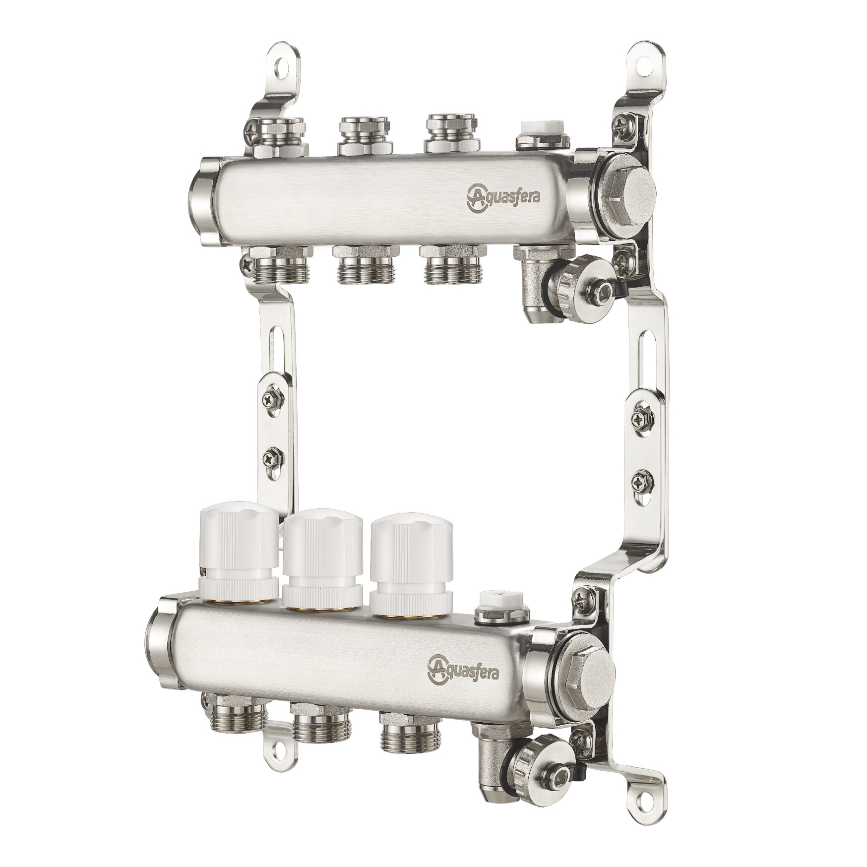 Группа коллекторная нержавеющая сталь 1" ВР/ВР 3 вых 3/4" НР под евроконус Aquasfera 9502-02 129-6955