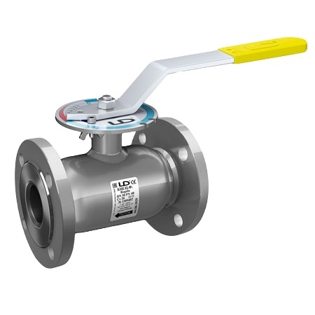 Кран шаровой балансировочный ручной сталь Regula Ду 25 Ру40 фл Kvs=12.11м3/ч без ниппелей LD КШ.Ц.Ф.Regula.025.040.Н/П.02 Ду 25 мм