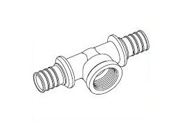 Тройник RAUTITAN МX с внутренней резьбой на боковом проходе