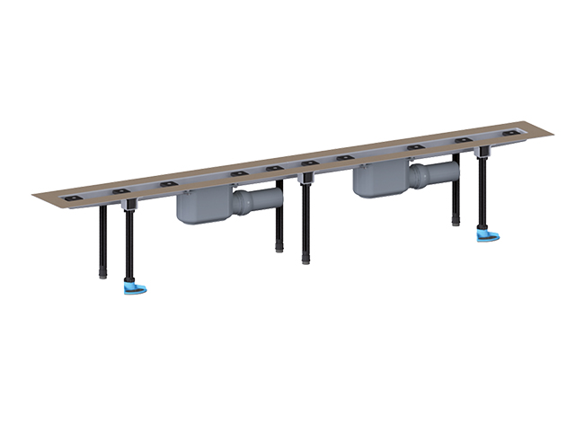 Душевой лоток для линейного отведения воды HL50F.0/180 Ду DN50 мм