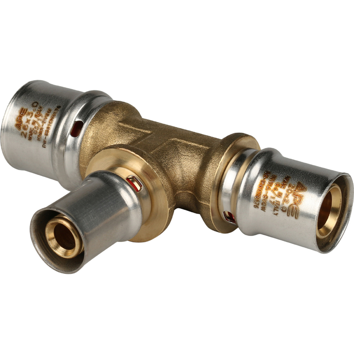 STOUT Тройник переходной 26х16х20 для металлопластиковых труб прессовой SPM-0001-101620