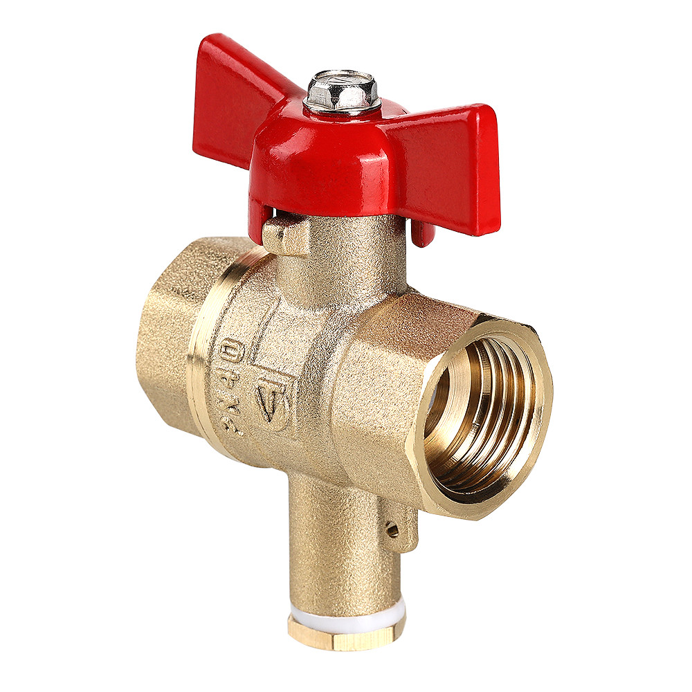 Кран шаровой «СТАНДАРТ» PN40 для подключения датчика температуры VALTEC VT.128.GN.04