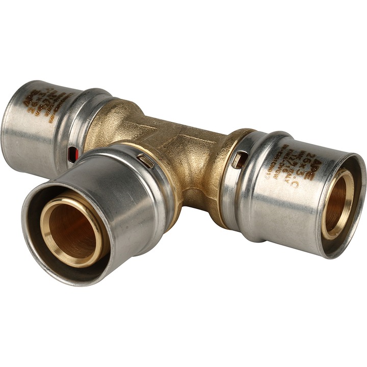 STOUT Тройник равнопроходный 26х26х26 для металлопластиковых труб прессовой SPM-0002-052630