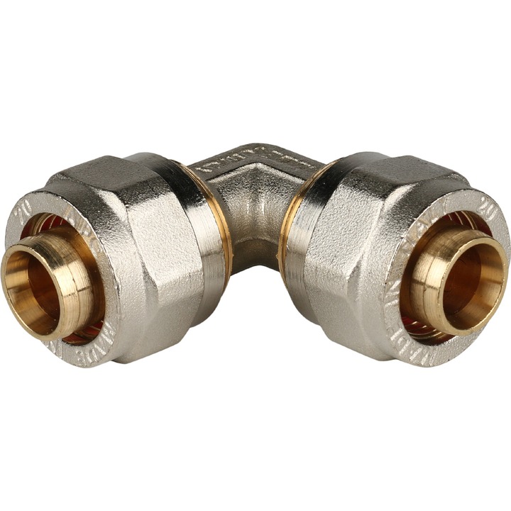 STOUT Угольник 90° 20х20 для металлопластиковых труб винтовой SPM-0002-102020