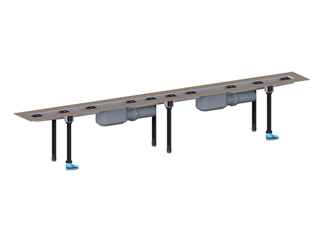Низкий двойной душевой лоток (плоский) HL50FF.0/130.2 Ду DN50 мм