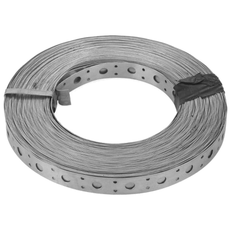 Лента бандажная стальная ЛС-1 19х0,9х30 перфорированная ROCKWOOL 207835