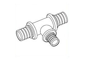 Тройник RAUTITAN MX с уменьшенным боковым проходом