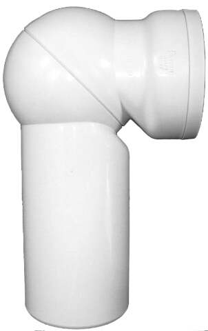 Отводящий патрубок для унитазов HL210.WE Ду DN110 мм