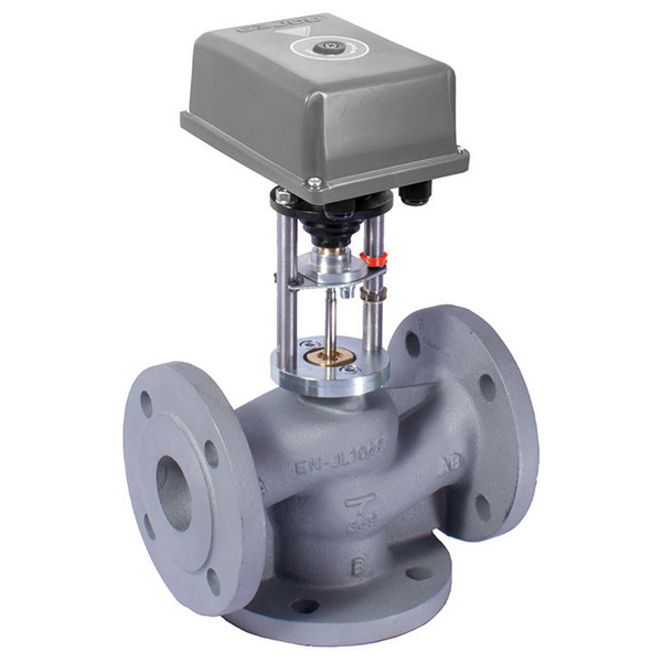 Клапан регулирующий трехходовой НКТР с ЭИМ НЭП-128 DN300 PN16 WhiteNord Ду 300 мм мм