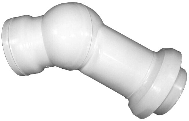 Отводящий патрубок для унитазов HL210.7WE Ду DN110 мм