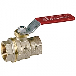 Кран шаровой латунь никель R910 Ду 80 Ру28 ВР полнопроходной рычаг Giacomini R910X030 Ду 80 мм