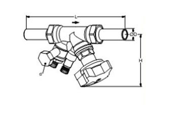Балансировочный клапан STAD Tour Andersson TA с гладким патрубком и с дренажем Ду 10/09,15/14, 20, 25, 32, 40, 50. мм